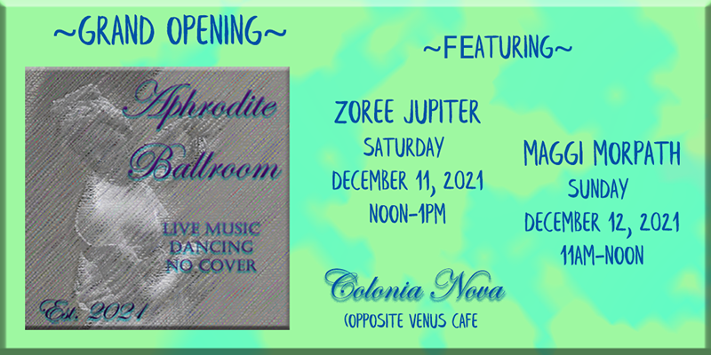 Grand Opening: Aphrodite Ballroom – Dec 11 & 12, 2021