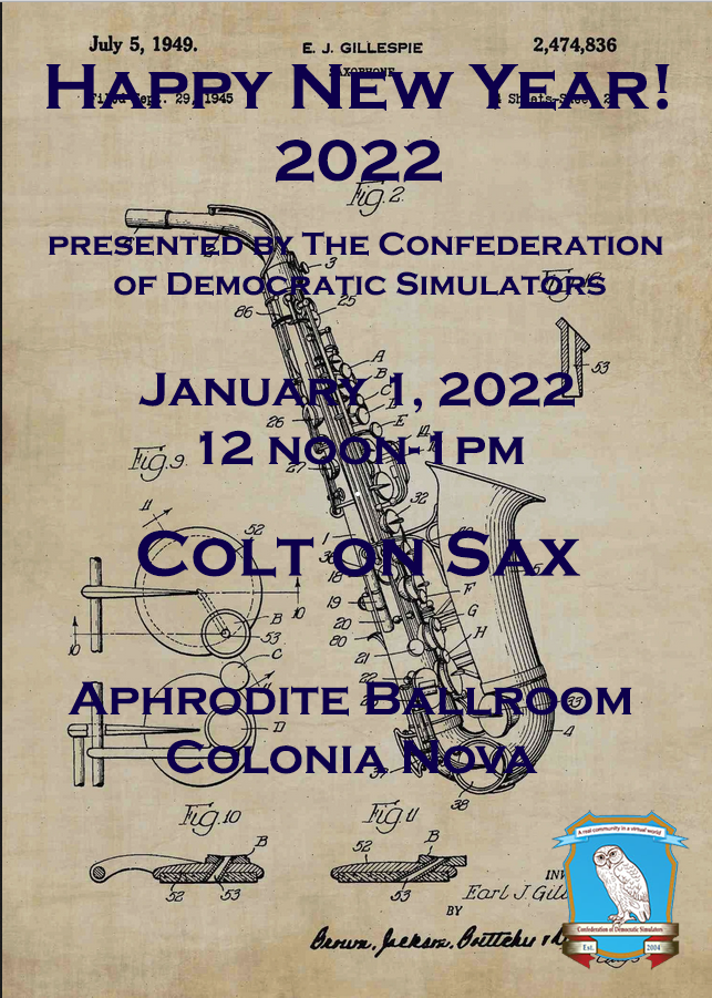 COLT on SAX: Aphrodite Ballroom – New Year’s Day, 2022