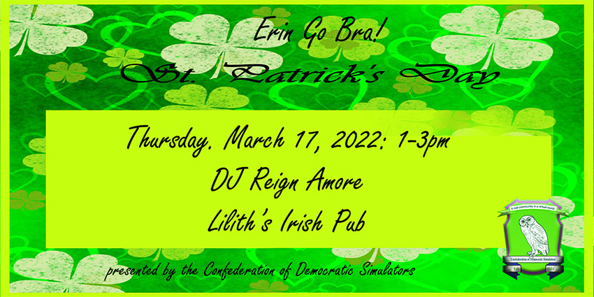 Celebrating St Patrick’s Day: Lilith’s Irish Pub – Mar 17, 2022
